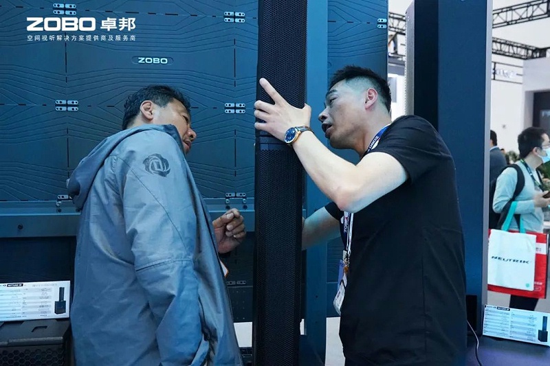 6聚焦展会盛况丨北京infocomm展 ZOBO桃子视频APP展会第二天 热度依旧不减 好评如潮