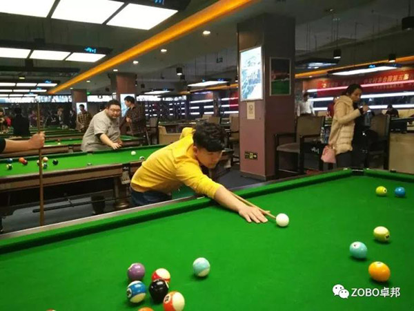 ZOBO桃子视频APP挑战“激情碰撞·情系园区”中关村丰台园第五届台球竞赛