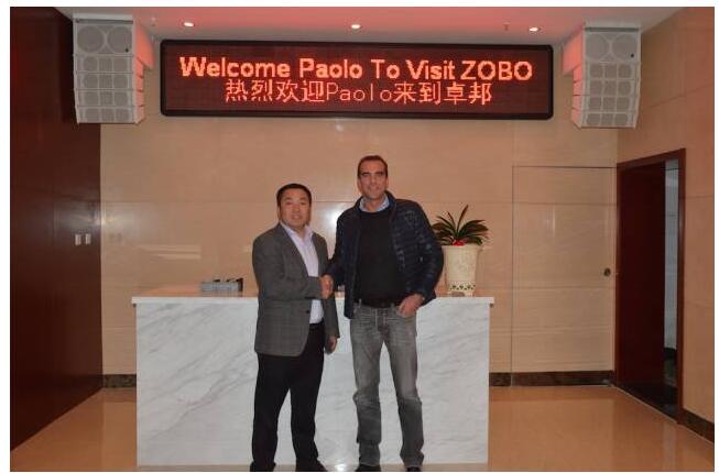 Montarbo全球销售总监Paolo Stefani访问ZOBO桃子视频APP总部